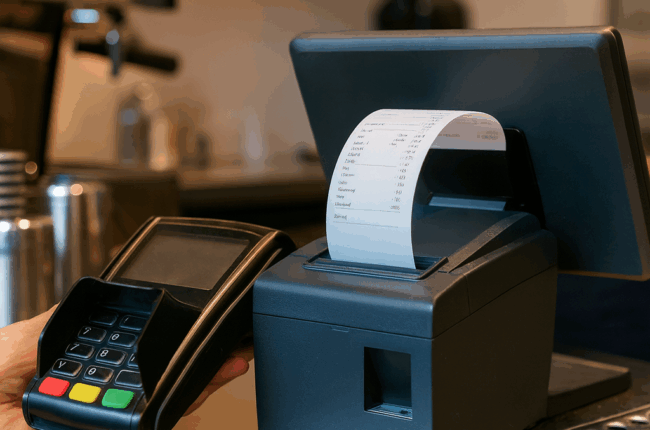 กระดาษพิมพ์ใบเสร็จที่เหมาะกับร้านอาหารและคาเฟ่