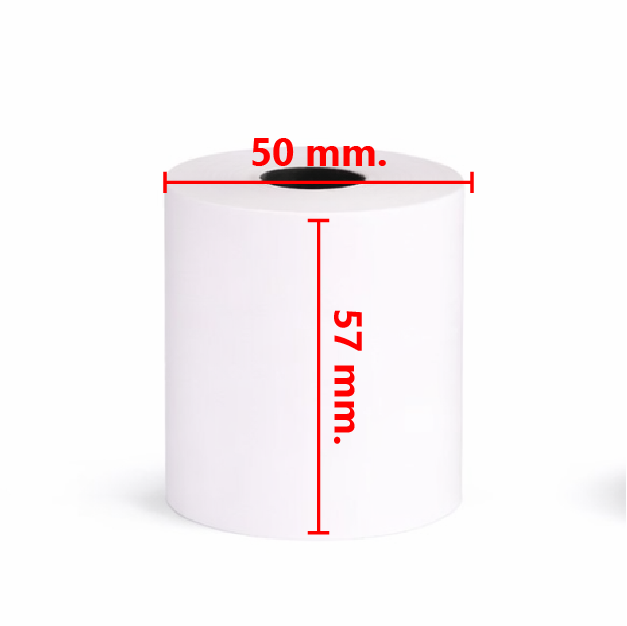 กระดาษพิมพ์ใบเสร็จหน้ากว้าง 57 mm.