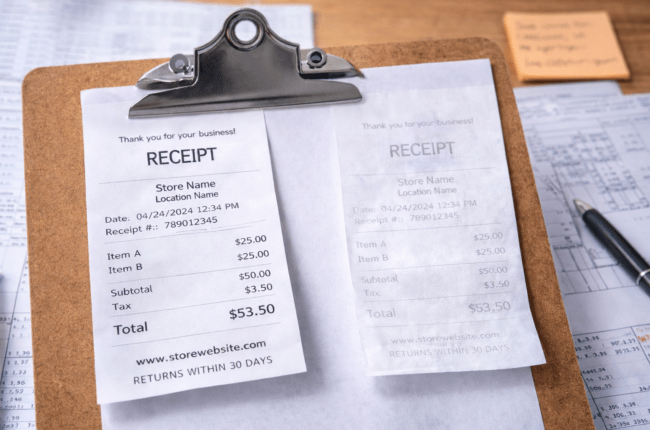 บิลใบเสร็จ Top Coat Vs Non Top Coat