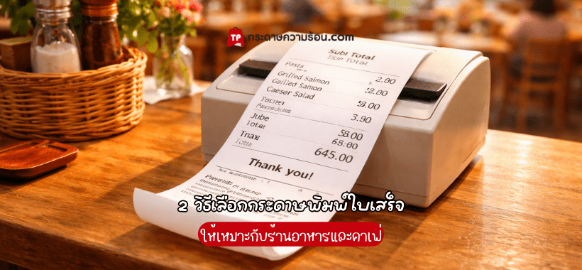 2 วิธีเลือกกระดาษความร้อน