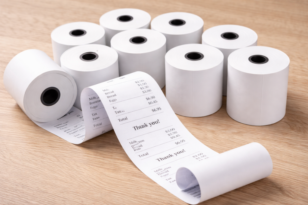 กระดาษความร้อนพิมพ์ใบเสร็จ บิลกระดาษความร้อน