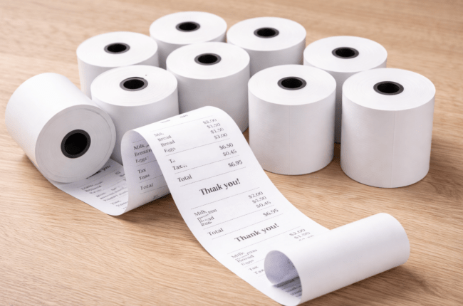 กระดาษความร้อนพิมพ์ใบเสร็จ บิลกระดาษความร้อน