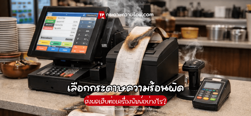 เลือกกระดาษความร้อนผิด ส่งผลต่อเครื่องพิมพ์อย่างไร ?